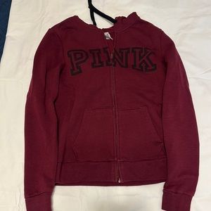 PINK zip up hoodie